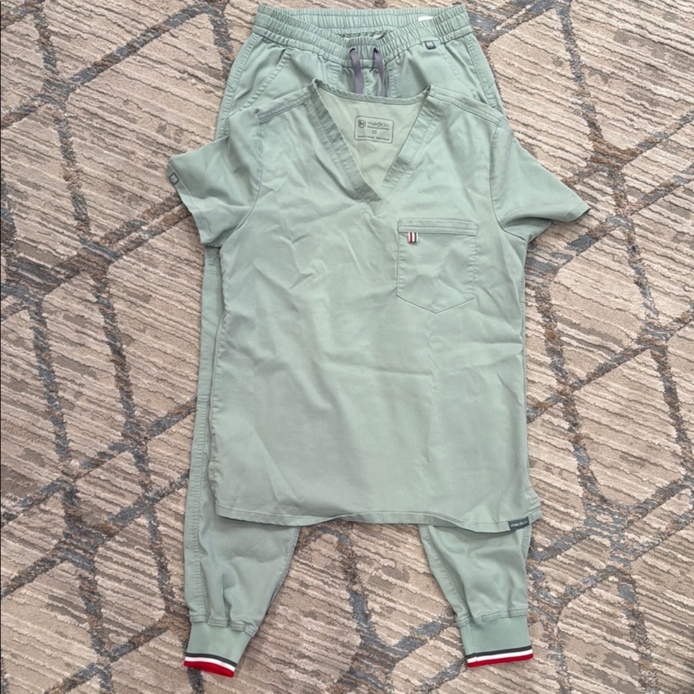 Light Green Scrub Set